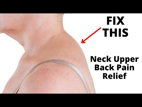 Neck And Upper Back Pain Relief Exercises | How To Fix Neck Hump at Home (Fast)