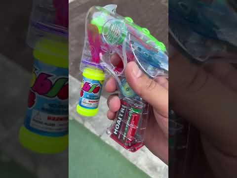 Pistola 🔫 de Pompas / burbujas de jabon 1€ 😱