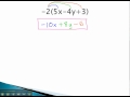 Distributive Property and Like Terms