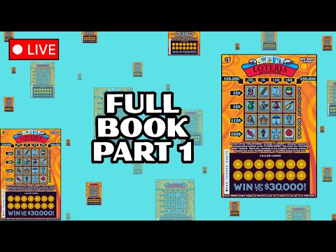 FULL BOOK: PART 1 NJ LOTERIA SCRATCH OFF ๐ 100 TICKETS; $300 GAMBLE