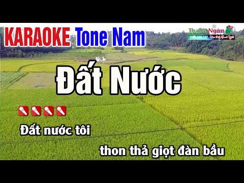 Đất Nước Karaoke Tone Nam | Karaoke Nhạc Sống Thanh Ngân 2022