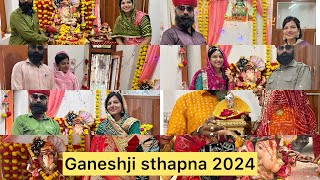 गणेशजी स्थापना 7 september 2024  second year