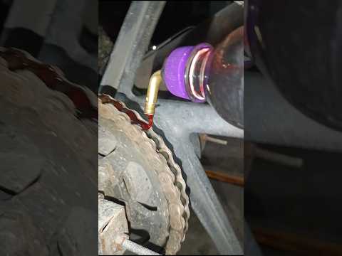How To Lubricate Bike Chain #sort #bike #youtubeshorts