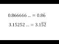 Converting Repeating Decimals to Fractions