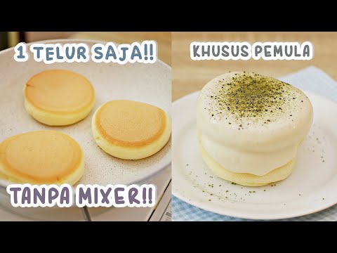 KHUSUS PEMULA!! 1 TELUR SAJA!! – TANPA MIXER TANPA CETAKAN – TIPS ANTI KEMPES!