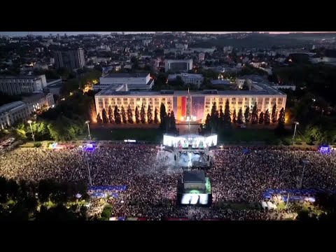 YouTube video thumbnail: Russian Influence, EU Bid at Play in Moldova's High Stakes Vote