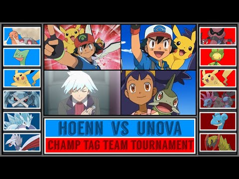 ASH+STEVEN vs ASH+IRIS | Ash x Champ Tag Team Tournament [Battle #5]