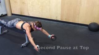 Prone Y Raise with Weight Discs