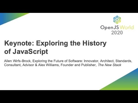 Keynote: Exploring the History of JavaScript