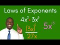 Simplifying Exponents and Laws