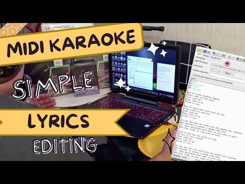 HOW TO SYNC LYRICS IN MIDI FILES / PAANO MAGLAGAY NG LYRICS SA MIDI FILE, AT GUMAWA NG KARAOKE FILE