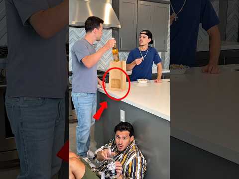 Can you believe this fooled him? 🍺 👀 #magic #joke #prank