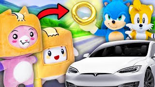LANKYBOX FOXY Bought a TESLA With SONIC!