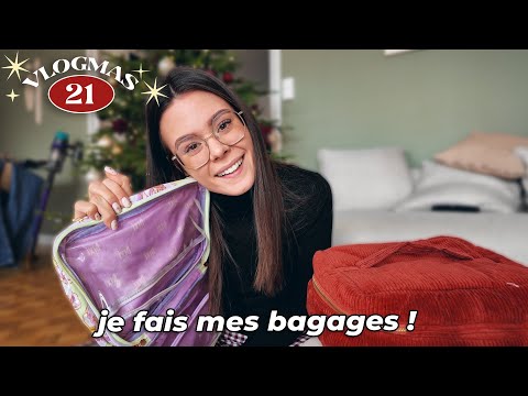 VLOGMAS #21 • Préparation des valises, je m’en vais !