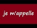 Conjugaison du verbe 's'appeler'