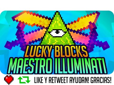 LUCKY BLOCKS: MAESTRO ILLUMINATI DE ESPADAS! | Minecraft - Sara, Exo, Gona y Luh