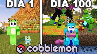 JUGUÉ 100 DIAS EN UN MUNDO DE POKEMON EN MINECRAFT (COBBLEMON)