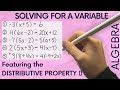 Distributing and Isolating Variables