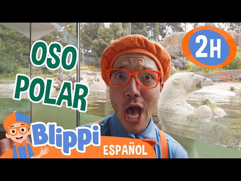 Blippi visita los osos polares🐻‍❄️| Canciones Infantiles🎵| Juega | Moonbug Español | Blippi