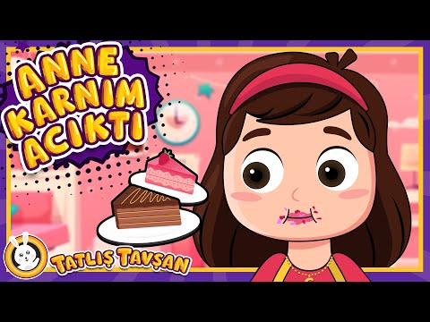 Anne Karnım Acıktı · Eğlenceli Bebek ve Çocuk Şarkısı · Çizgi Film  · Tatlış Tavşan