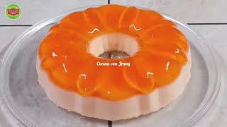 POSTRE 2 INGREDIENTES - SOBREMESA 2 INGREDIENTES 😋GELATINA DE DURAZNO 