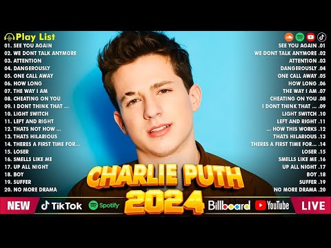 Charlie Puth Greatest Hits Full Album 2024 🎸 Charlie Puth Best Songs Playlist 2024