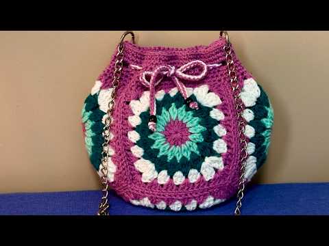BOLSO A CROCHET CON GRANNY