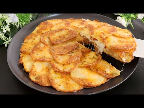 When you have 2 potatoes, make these crispy potato dinner! so delicious and easy! in 10 MINUTES