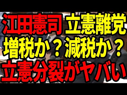 江田憲司が立憲民主党を離党！消費税ゼロ化への挑戦と党内分裂の真相を徹底解説