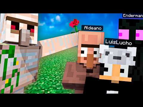 ¿A quién Eliminará el Golem? a un ladrón o al Enderman | Cursed y funny Minecraft con Aldeanos #19