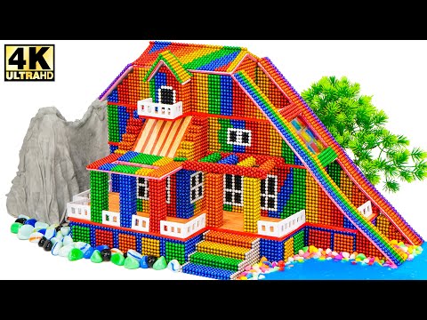 DIY - Cómo construir la nueva casa de montaña de Loona con bolas magnéticas ASMR