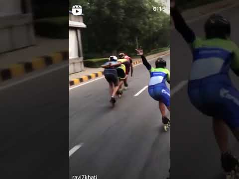 Inline speed skaters morning road session......#RKSPEEDTEAM