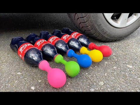 Experiment: COCA COLA Balloons vs BIG EGG, Mtn Dew, Fanta, Pepsi vs Mentos vs in the Big Underground