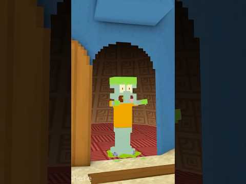 🍋 Patrick's lemonade stand - Minecraft animation #shorts
