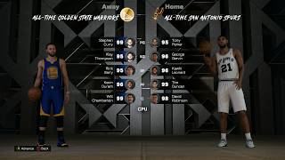 NBA 2K26 - Golden State Warriors @ San Antonio Spurs - All-Time Teams Round 2 Game 2