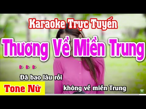 Thương Về Miền Trung Tone Nữ – Beat Chuẩn Dễ Hát – Nhạc Sống Thanh Ngân