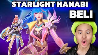 AKU BELI SKIN STARLIGHT HANABI BARU🥳!!! MLBB WEYHH🤩