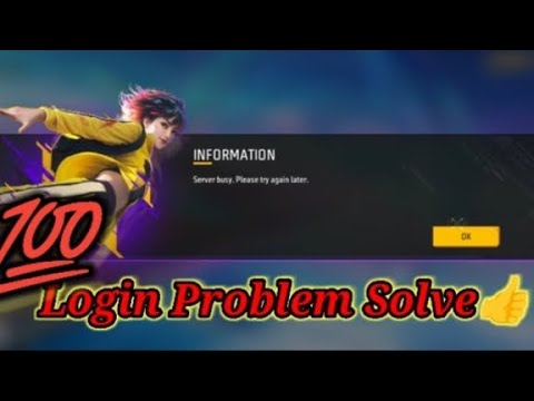 Free Fire Login Problem Solve ll Server busy Problem Solve ll #login problem solution #freefire#ff