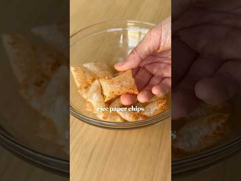 RICE PAPER CHIPS 😏 #healthyrecipes