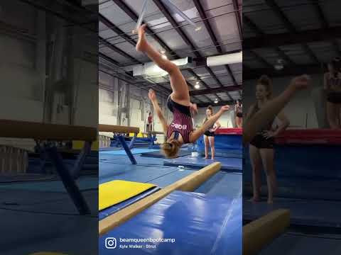 Gymnastics skill in SLOMO (no hands)