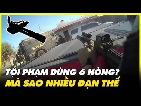 Đội SWAT Mỹ Dùng Xe Bọc Thép Đấu Súng Suốt 400 Hiệp Mới Hạ Được Nghi Phạm