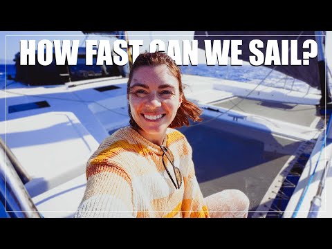 FASTEST SAIL EVER on Ruby Rose 2! | Catamaran Sailing in Greece