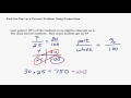 Finding Parts in Percent Problems with Proportions