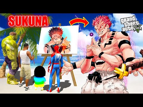 GTA 5 | GTA5 BUT WHATEVER SUKUNA GOJO, SHINCHAN FRANKLIN & IRONMAN CHOP DRAWS COMES TO REAL LIFE