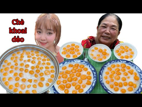 Nấu Chè Khoai Dẻo Siêu Dễ Cùng Mẹ Yêu Của Huỳnh Như Vlogs | Huỳnh Như Vlogs