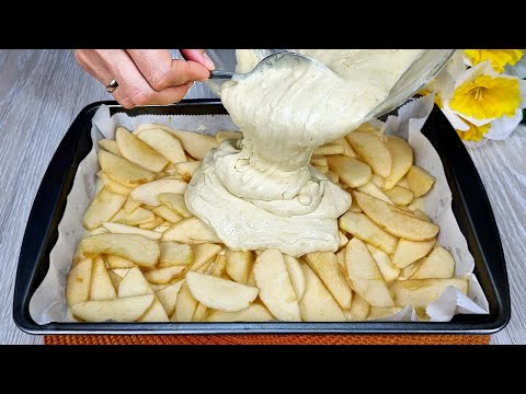 🍎😋Ich habe noch nie so einen leckeren Apfelkuchen gegessen! Einfaches und leckeres Rezept.