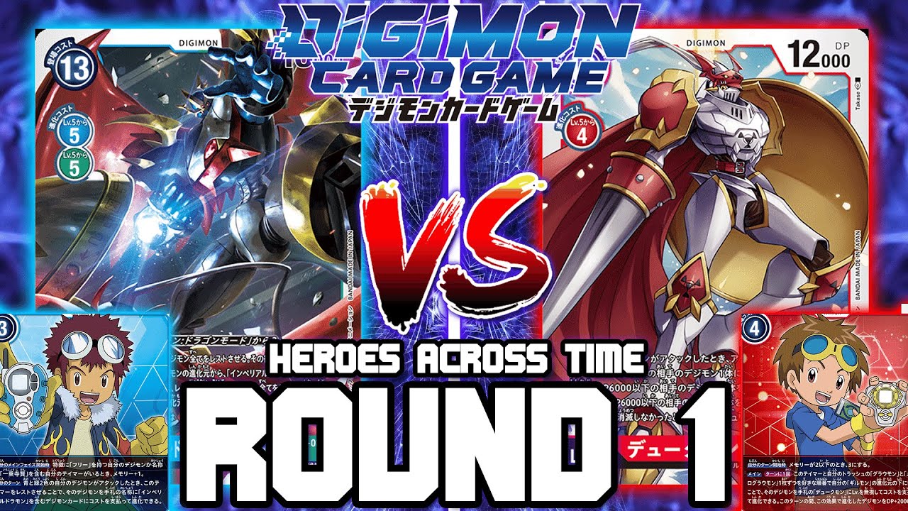 Imperialdramon VS Gallantmon!! | Digimon Card Game: BT-12 Heroes Across Time (ROUND 1)