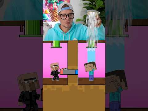 You Won't BELIEVE Who Wins This Minecraft Water Challenge! #shortdog  @PaperPig-jv1kn