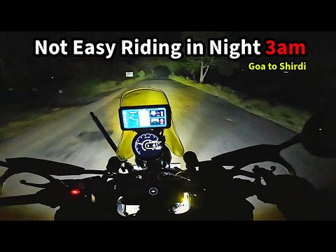 Solo Riding in Mid Night Very Dangerous | Journey Begin GOA TO SHIRDI