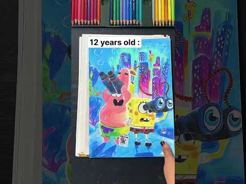 ✨My Art Progression over the Years 🥹💕..#shorts #art